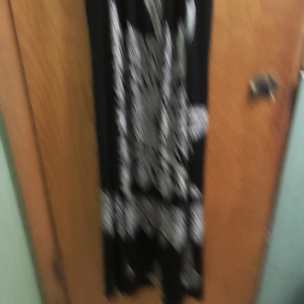 Black and White Printed Maxi Dress - Women - Picture 3 of 13